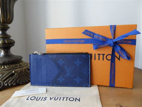 louis vuitton coin card holder blue|louis vuitton card holder sale.